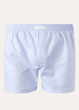 Falke Heren Boxershort met logo in de kleur Lichtblauw, maat: XXL