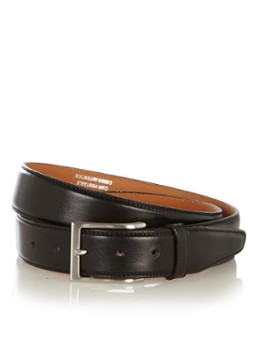 Profuomo Heren Riem van leer in de kleur Zwart, maat: 85 cm