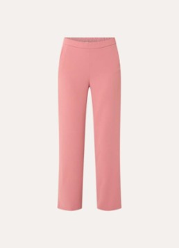 Xandres Dames Phocas high waist straight fit pantalon met steekzakken in de kleur Koraal