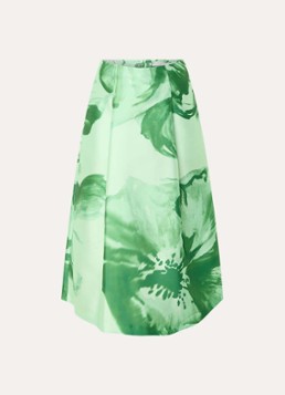Xandres Dames Rayma midi A-lijn rok met bloemenprint in de kleur Groen