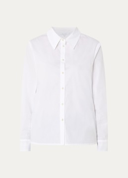 Xandres Dames Henk blouse met backprint in de kleur Wit