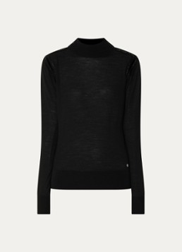 Xandres Dames Galega pullover van wol in de kleur Zwart