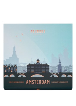 Neuhaus Amsterdam Souvenir Box bonbons 16 stuks Lichtblauw - Deal
