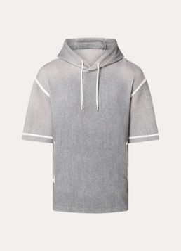 Armani Heren Hoodie met gemêleerd dessin in de kleur Grijs