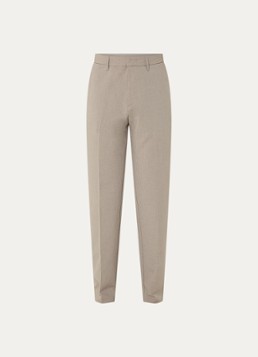 Armani Heren Tapered fit chino met streepprint in de kleur Khaki