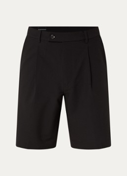 Armani Heren Straight fit korte broek met steekzakken in de kleur Zwart