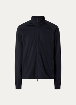 Armani Heren Sweatvest met trekkoord en steekzakken in de kleur Donkerblauw
