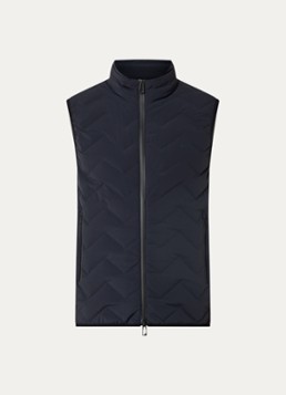Armani Heren Down bodywarmer met quilt patroon in de kleur Donkerblauw