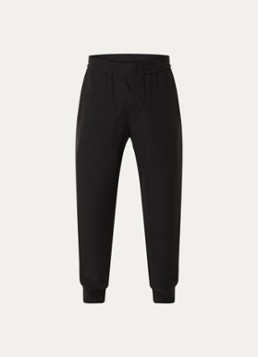Armani Heren Tapered fit joggingsbroek met logoborduring in de kleur Zwart