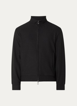 Armani Heren Sweatvest met logoprint in de kleur Zwart