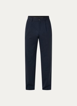 Armani Heren Straight fit pantalon met steekzakken in de kleur Donkerblauw