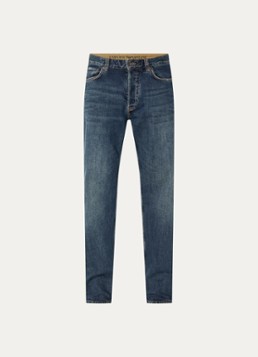 Armani Heren Slim fit jeans met donkere wassing in de kleur Indigo