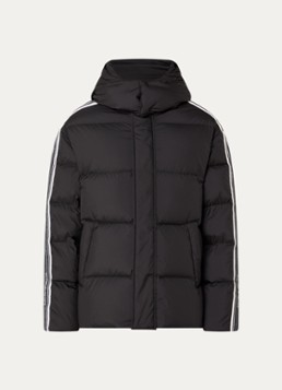 Armani Heren Puffer jack met donsvulling en capuchon in de kleur Zwart