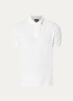 Armani Heren Regular fit polo met stretch in de kleur Wit