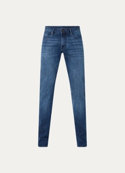 Armani Heren Slim fit jeans met steekzakken in de kleur Indigo