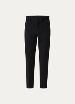 Armani Heren Straight fit chino met steekzakken in de kleur Zwart