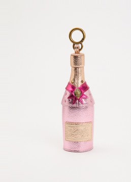 Kurt Geiger Dames Champagne Bottle tasbedel met strass in de kleur Roze, maat: 1SZ