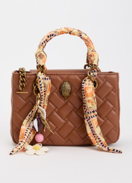 Kurt Geiger Dames Kensington Square handtas met afneembare schouderriem in de kleur Roestbruin, maat: one size