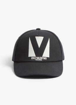 Valentino Garavani Heren Pet met logoborduring in de kleur Zwart