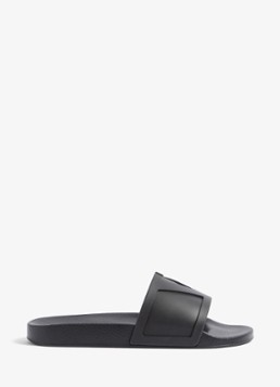 Valentino Garavani Heren Coolslide slipper van rubber in de kleur Zwart