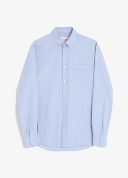 Valentino Garavani Heren Regular fit overhemd met borstzak in de kleur Lichtblauw