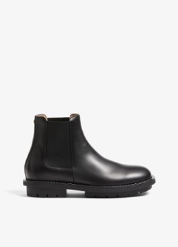 Valentino Garavani Heren Chelsea boot van kalfsleer in de kleur Zwart