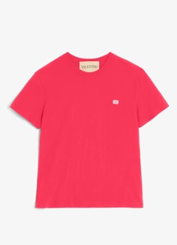 Valentino Garavani Heren T-shirt met logo in de kleur Rood