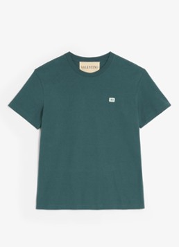 Valentino Garavani Heren T-shirt met logo in de kleur Groen