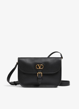 Valentino Garavani Heren Crossbodytas van kalfsleer in de kleur Zwart