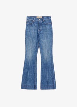 Valentino Garavani Heren Flared jeans met medium wassing in de kleur Indigo