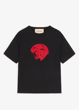 Valentino Garavani Heren T-shirt met print in de kleur Zwart