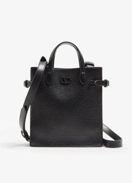Valentino Garavani Heren Small handtas van kalfsleer in de kleur Zwart