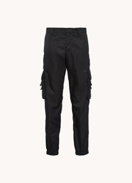 Prada Heren Loose fit cargobroek met klepzakken in de kleur Zwart