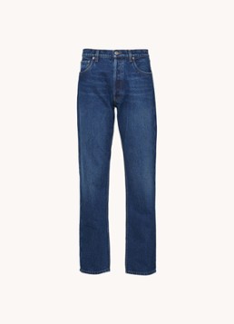 Prada Heren Straight leg jeans met medium wassing in de kleur Indigo