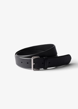 Prada Heren Riem van kalfsleer in de kleur Zwart