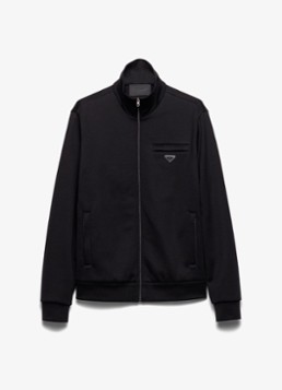 Prada Heren Sweatvest met ritszakken in de kleur Zwart