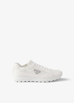 Prada Heren Prax 2.0 sneaker met logo in de kleur Wit