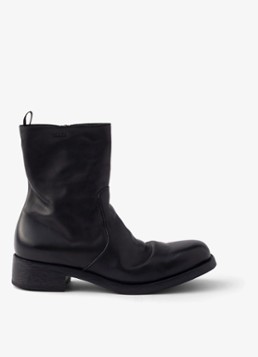 Prada Heren Enkellaars van kalfsleer in de kleur Zwart