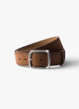 Prada Heren Riem van nubuck in de kleur Bruin