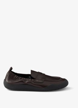 Prada Heren Speedrock loafer van kalfsleer in de kleur
