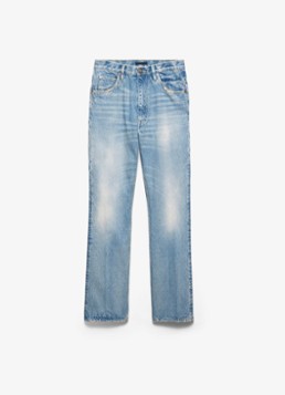 Prada Heren Slim fit jeans met verwassen afwerking in de kleur Indigo