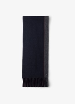 Prada Heren Fijngebreide sjaal in kasjmierblend 185 x 28 cm in de kleur Blauw