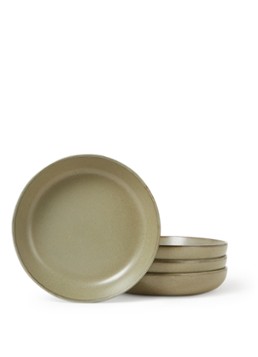 Serax Surface diep bord L 21 cm set van 4 Legergroen - Deal