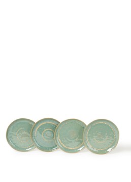 Serax Pure ontbijtbord 21 cm set van 4 Zeegroen - Deal
