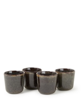 Serax Surface kopje 30 cl set van 4 Donkerbruin - Deal