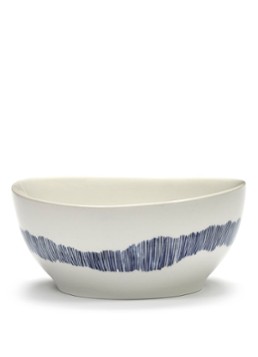 Serax FEAST Swirl-Stripes S kom 16 cm Gebroken wit - Deal
