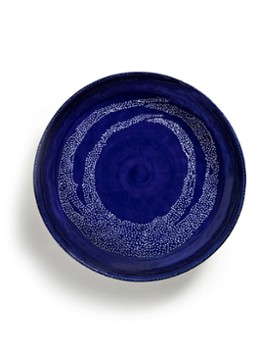 Serax FEAST Lapis Lazuli Swirl-Dots L serveerschaal 35 cm Donkerblauw - Deal