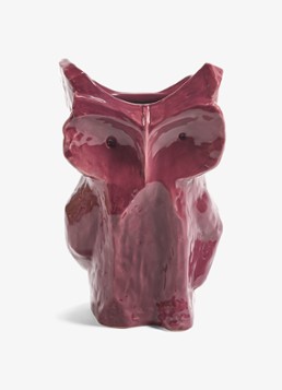 Serax Owl vaas van aardewerk L Paars - Deal