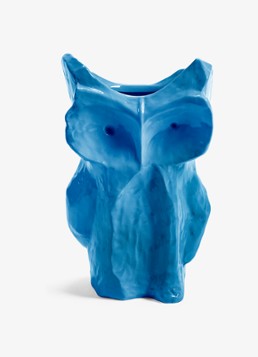 Serax Owl vaas van aardewerk S Blauw - Deal