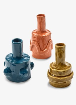 Serax Molly vaas 10 cm set van 3 Multicolor - Deal